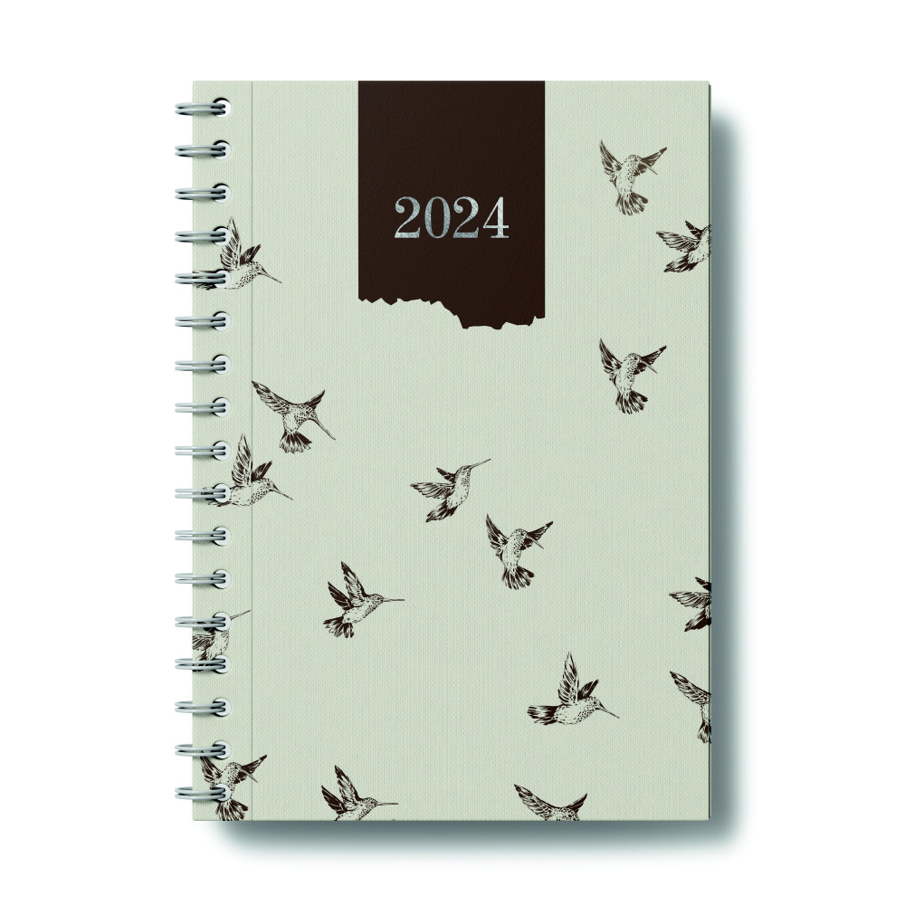 BEIGE MEZZLE TWO THOUSAND TWENTY FOUR YEARLY PLANNER