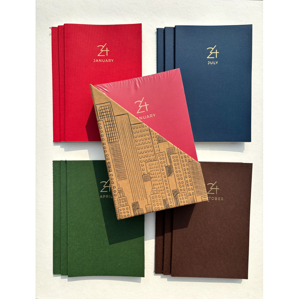 TWO THOUSAND TWENTY FOUR PACK OF 12 MONTHLY PLANNER