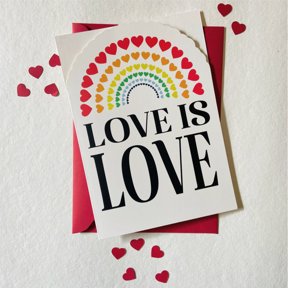 "LOVE IS LOVE" Greeting Card