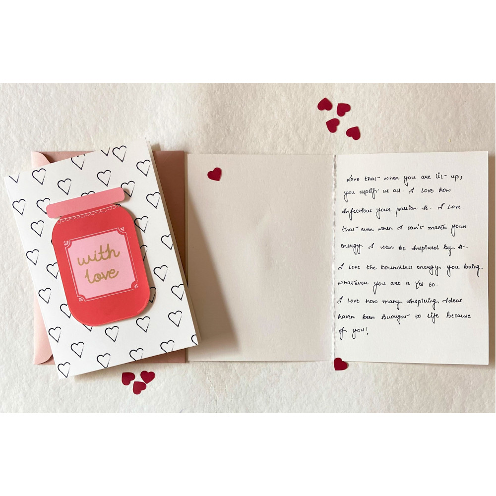 "WITH LOVE" Greeting Card