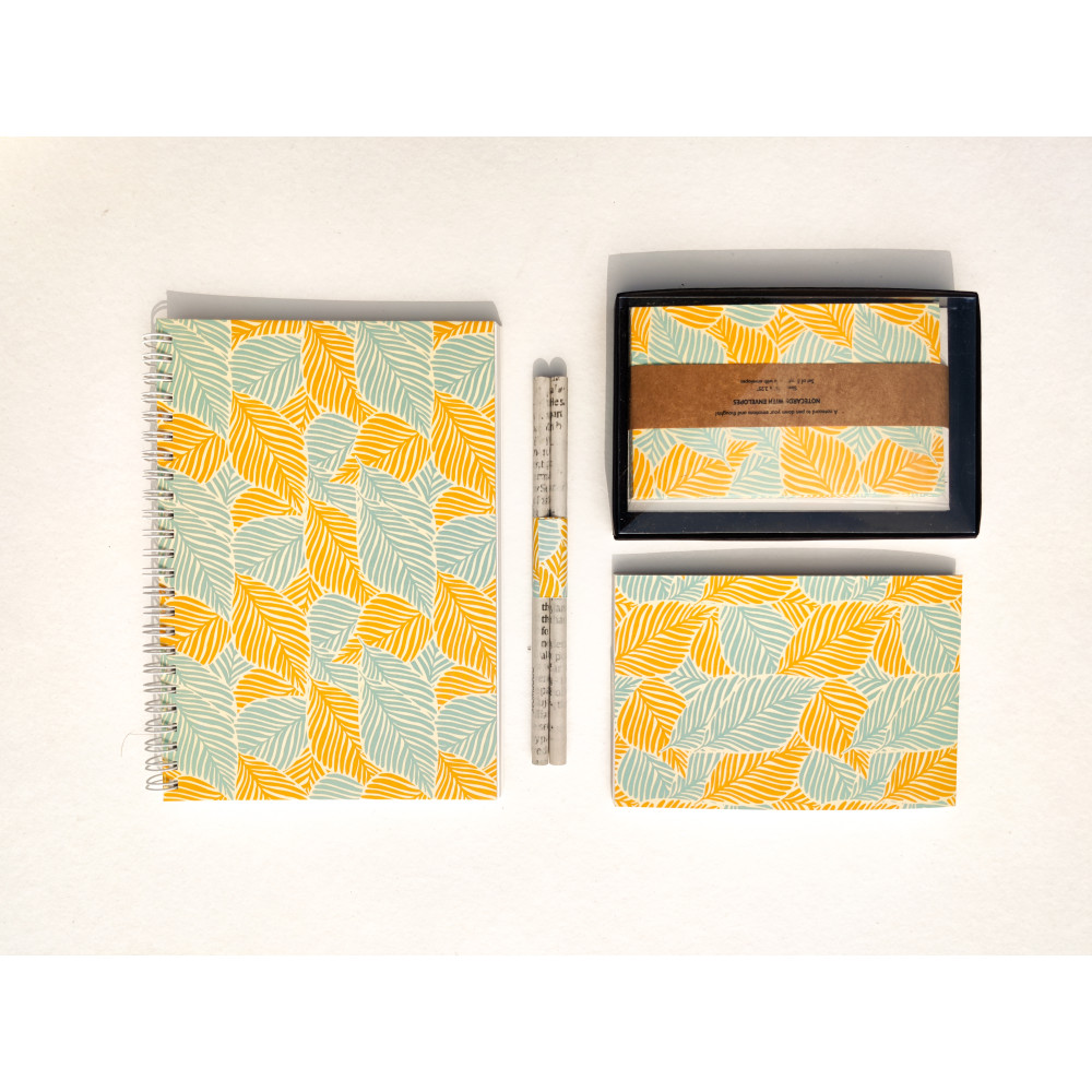 MINT LEAVES STATIONERY KIT