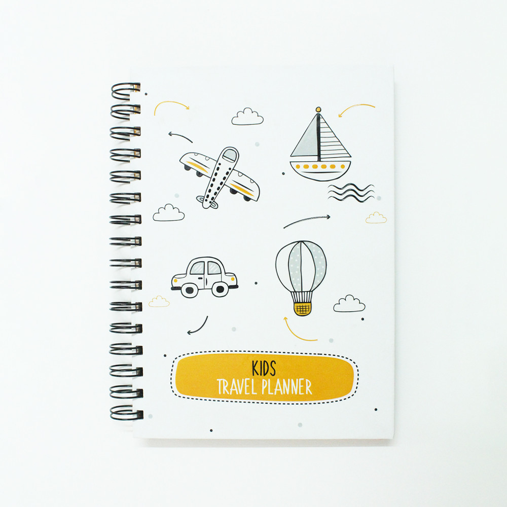 KIDS TRAVEL PLANNER-WHITE