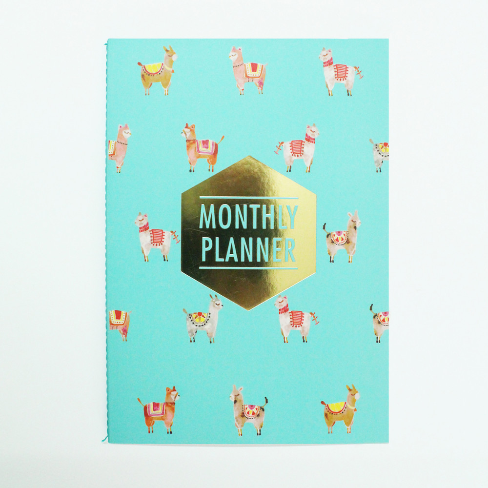 MONTHLY PLANNER BLUE LAMA