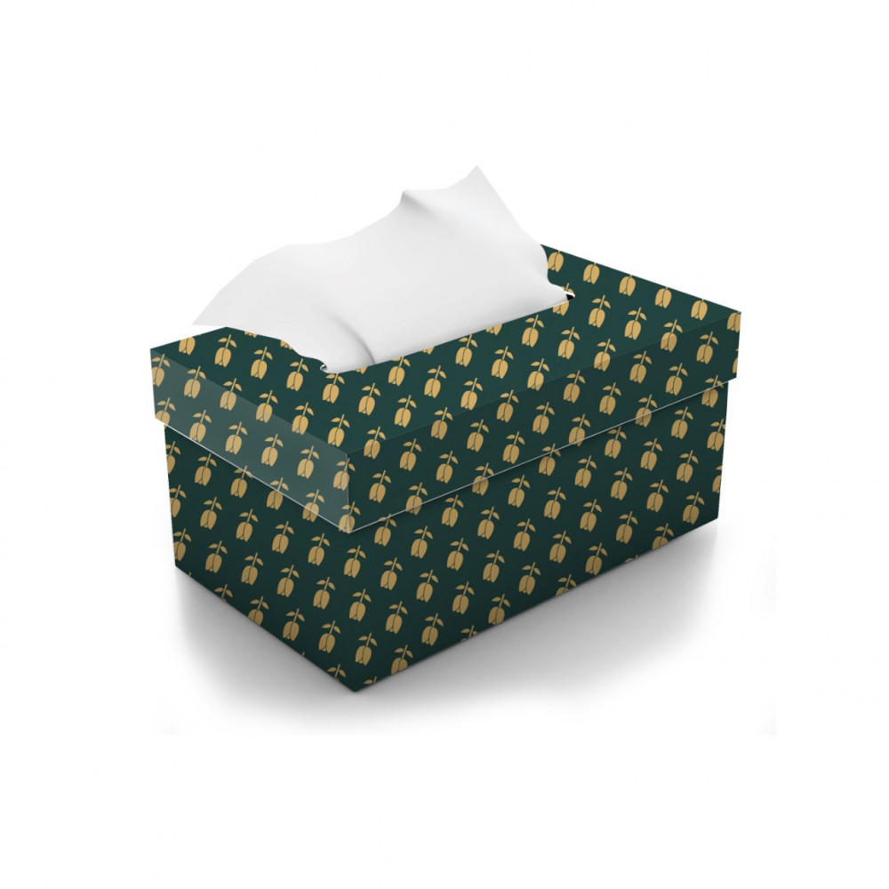 TISSUE BOX GOLDEN TUILIP