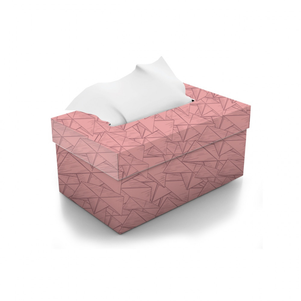 TISSUE BOX PINK PAPERBOAT