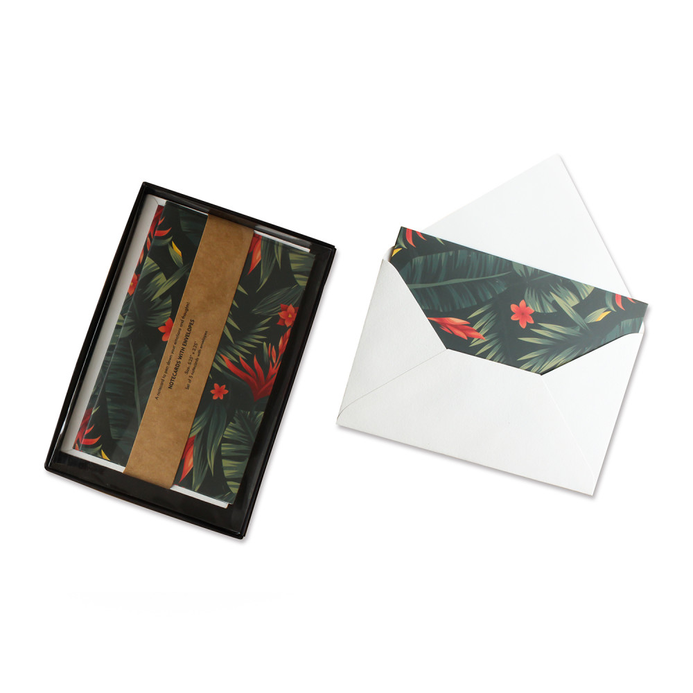 NOTE CARDS WITH ENVELOPE- LEAVES