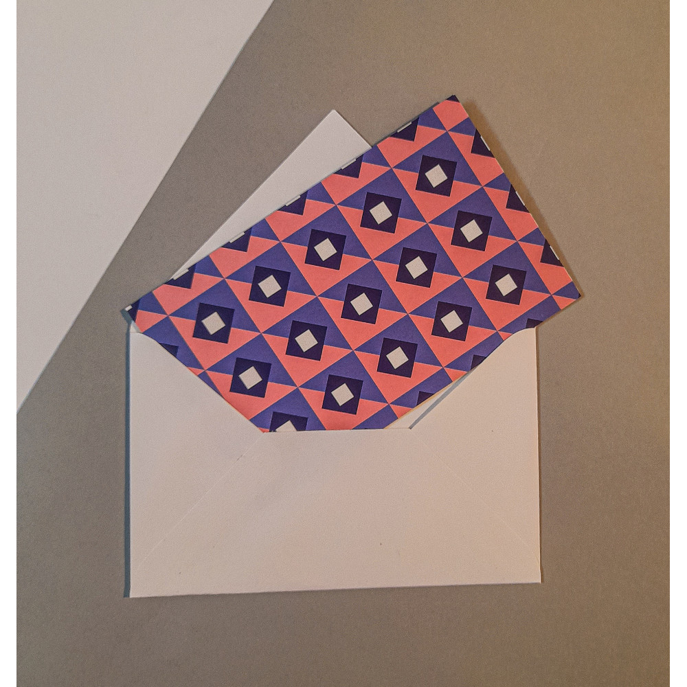 NOTECARDS WITH ENVELOPES- CUBES & SQUARES